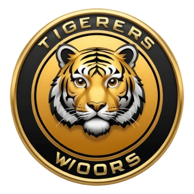 tigers woods team logo sticker