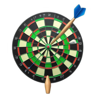 Darts bord plane shape sticker