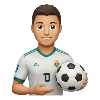 Ronaldo with match sticker