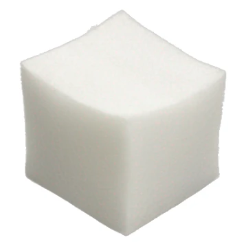 sugar cubes on a tissue sticker