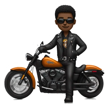 Black Harley Davidson sticker
