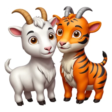 Goats vs Tigers  game icons sticker