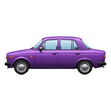 lada sedan with baklajan sticker