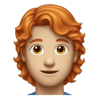 young-man-with-redhead-hair-and-blue-eyes sticker