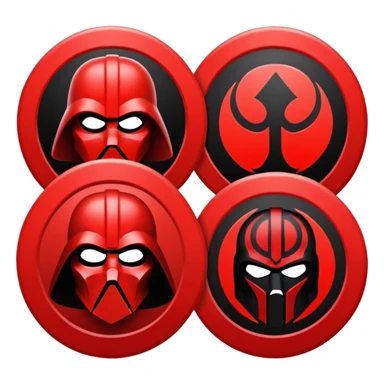 i want a red sith empire . roblox clan based imagine were the logo is a red cirlce with differet desings in it sticker