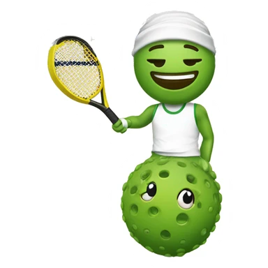 Glamour pickle ball for men sticker