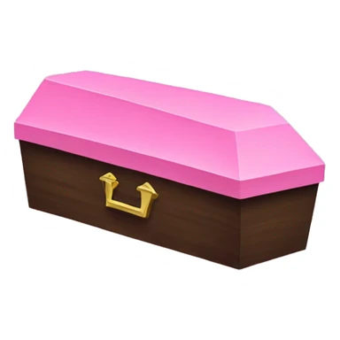 Pink coffin  sticker