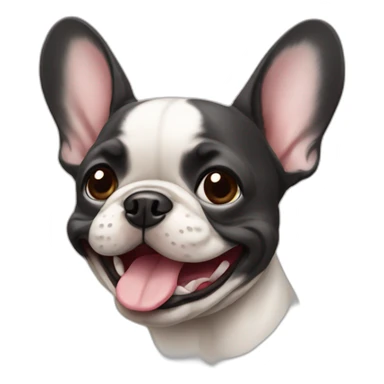 Frenchie happy sticker