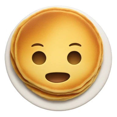 pancake with arms and face sticker