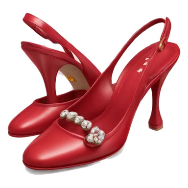 Miu miu slingback pumps in cherry-red  sticker