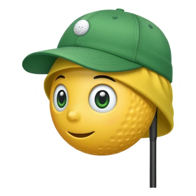 green golf hat sticker