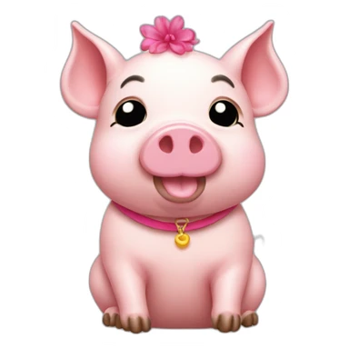 cochinita pig decorando sticker