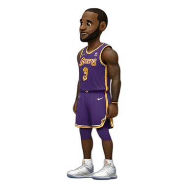 Lebron James Standing sticker