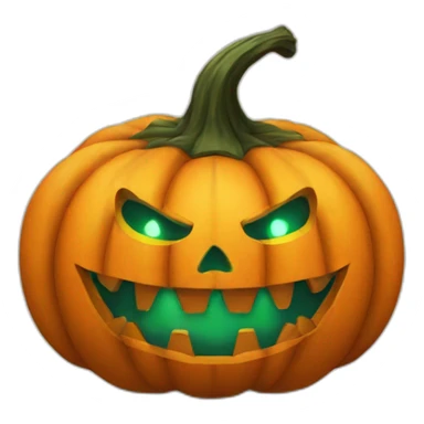 halloween scary pumpkin sticker