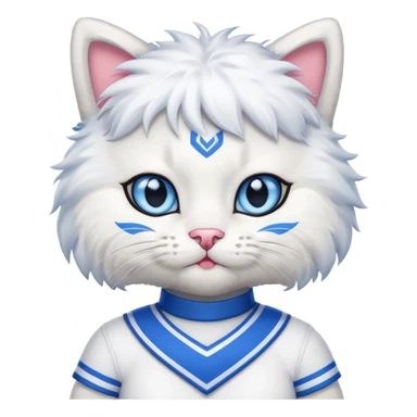 cheerleader cat with pom pom sticker