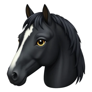 Freesian horse with kind eyes sticker