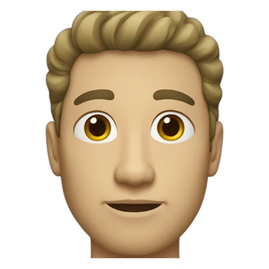 Caucasian man with olive skin sticker