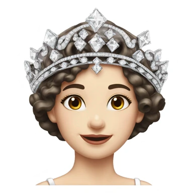 1920 style tiara diamonds sticker