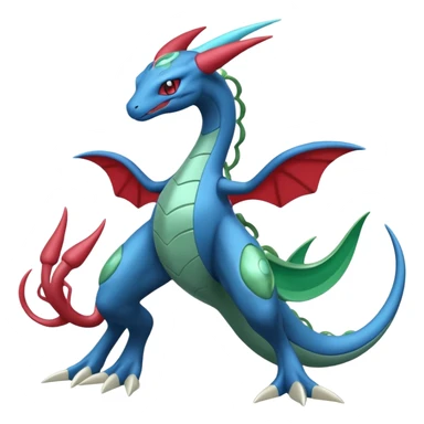 Salamence-Cresselia-Zygarde-Electrike-Fakémon-fusion, full body sticker