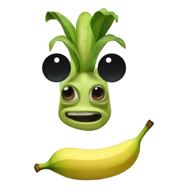 Alien banana  sticker