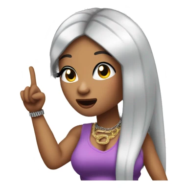 nicki minaj rapping sticker