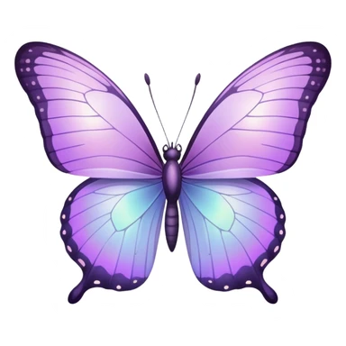  light Purple butterfly  sticker