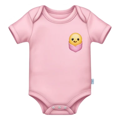 Plain pink pastelbaby’s onesie shirt sticker