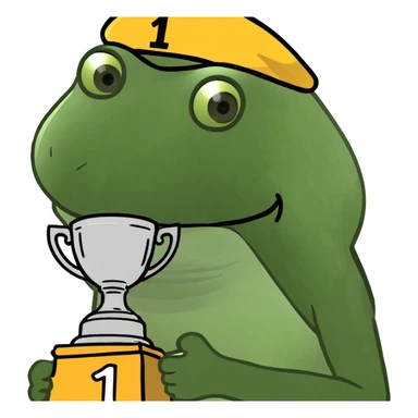 Trophy that says #1 deuce  sticker