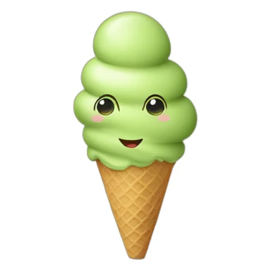 Huge pistachio ice cream sticker