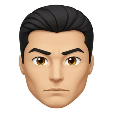 Male superhero face sticker