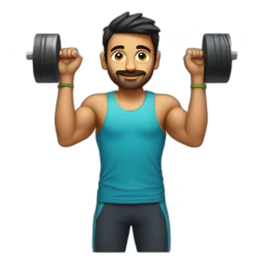 Utkarsh Nagar a developer who is also an athlete and also lifts weights sticker