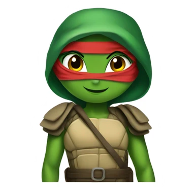 Lady Raphael ninja turtle sticker
