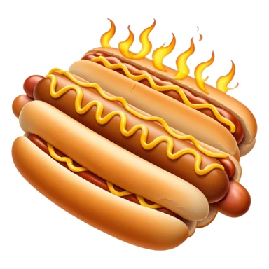 hot dogs cooking on a grill sticker