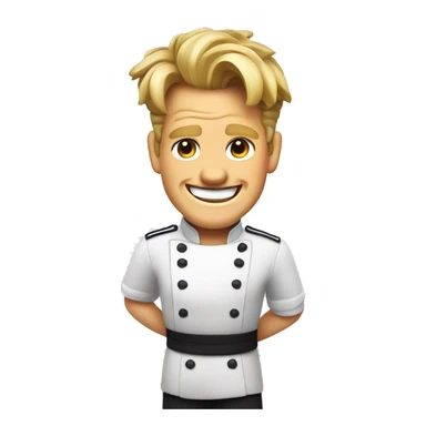 gordon ramsey smiling and drooling sticker