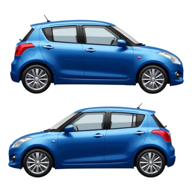 blue suzuki swift side view sticker