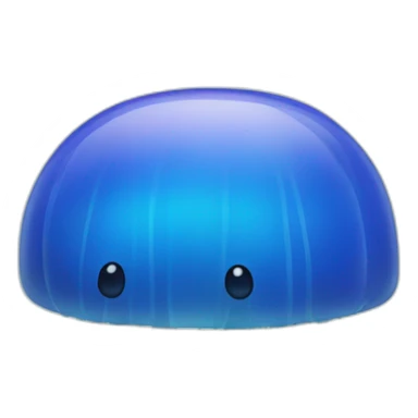 Neo blue jellyfish sticker