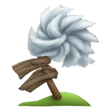 wind  blowing  sticker