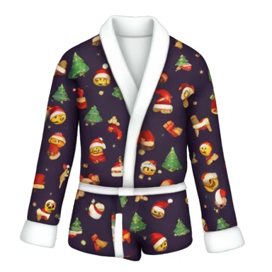 folded Christmas pajama set sticker