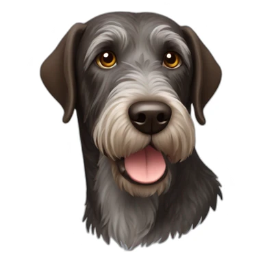 German Wirehaired Pointer dog sticker