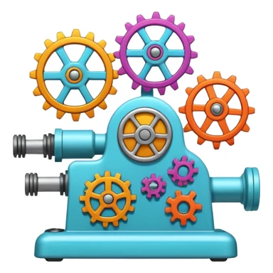Generate an emoji whish shows Brain Factory Wonder Workshop. Which is in a nice cartoon style sticker