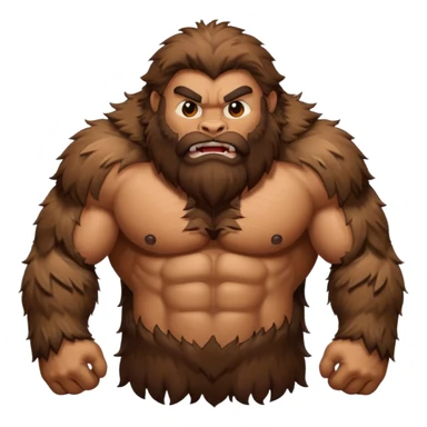 Create a hairy creature sticker