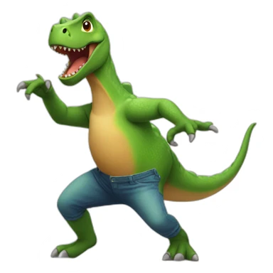 Dancing Dinosaur sticker