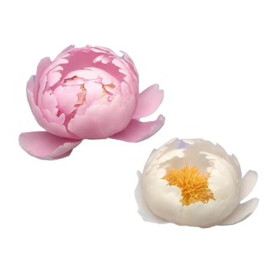 Two Peonies one closed one open sticker