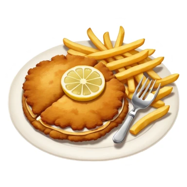 SCHNITZEL WITH FRIES sticker