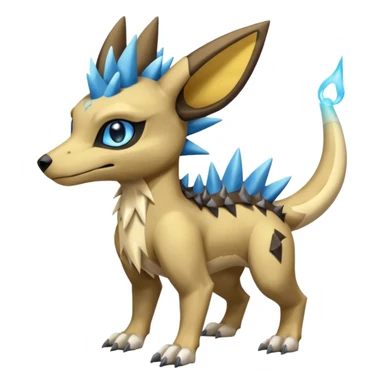 Manectric-Electrike-Lucio-Cubone-Umbreon-Marowak-Draco-Fakémon-hybrid-creature (full body), 4 legs sticker