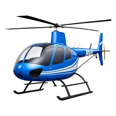 Robinson R44 - Robinson Helicopter Company (Model Year: 2021) (Iconic colour: Blue) sticker