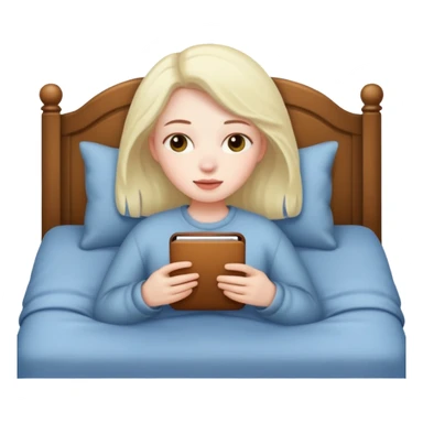 Chilling cozy in the bed sticker