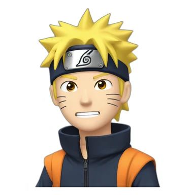 Naruto en train de faire un malaise sticker