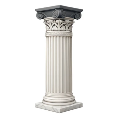 generate beautiful greek marble pillar intricate sticker