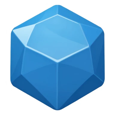 Centang biru segi 12 sticker